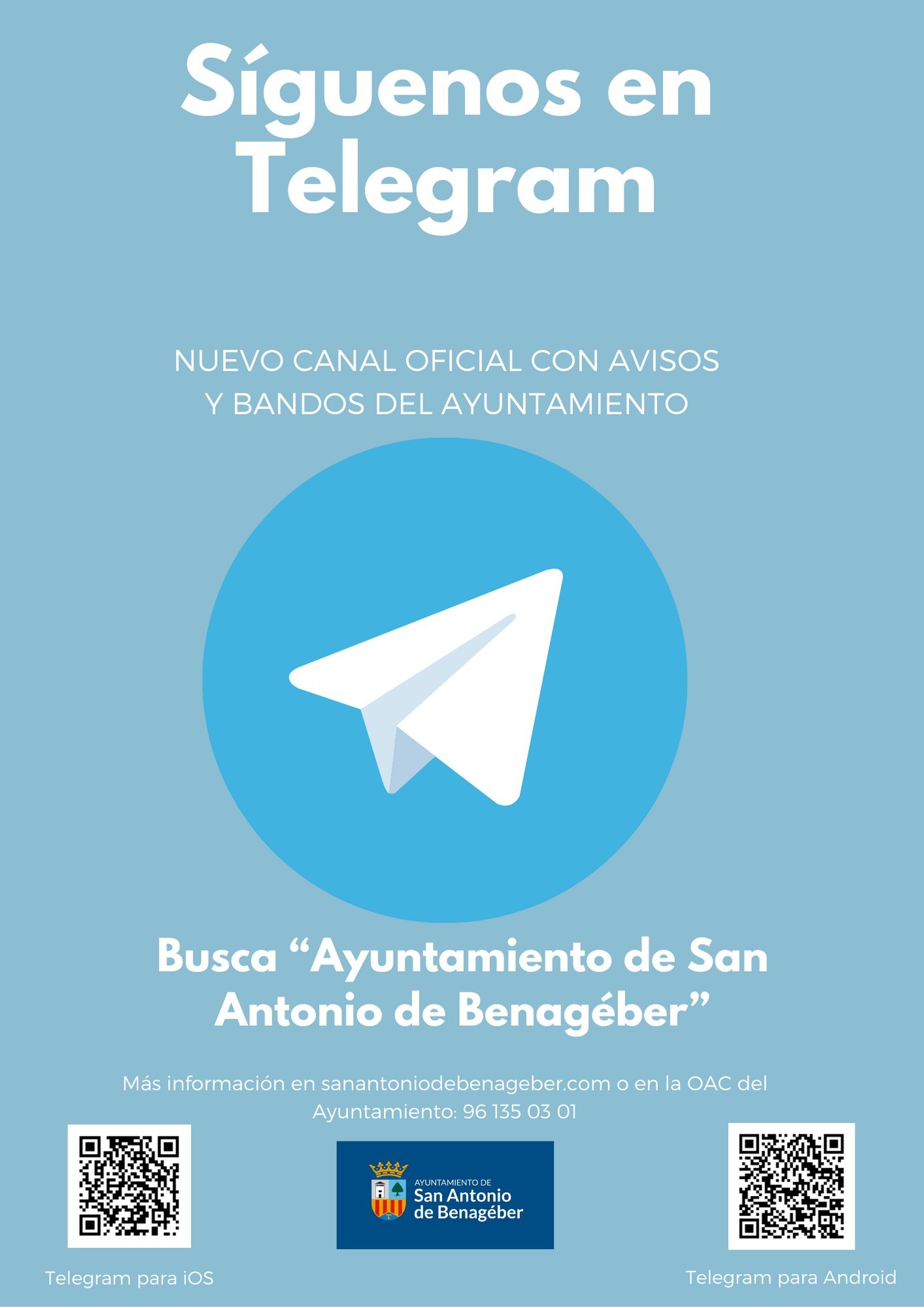 NUEVO CANAL DE TELEGRAM DEL AYUNTAMIENTO